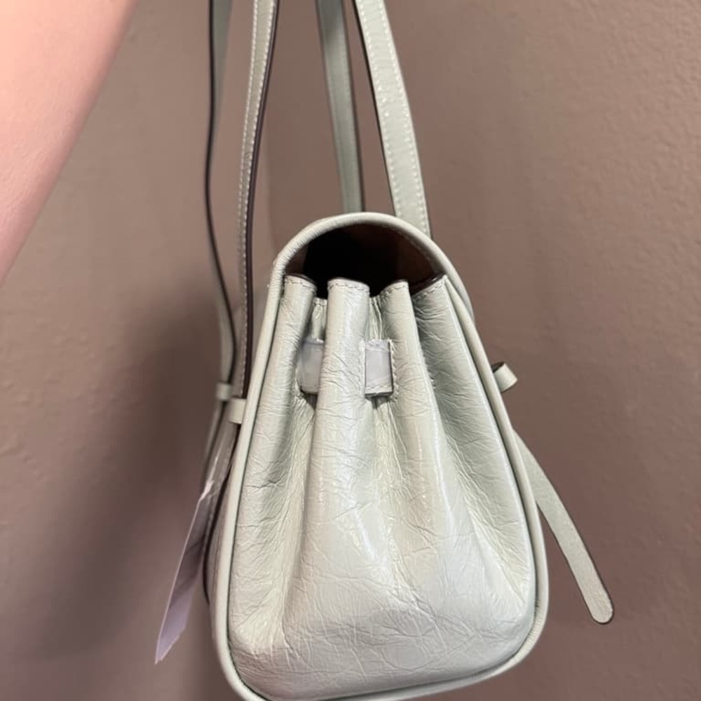 Coach Bridget Flap Shoulder Bag With Bows CDY94 Gold/Light Pistachio，NEW - Picture 2 of 8